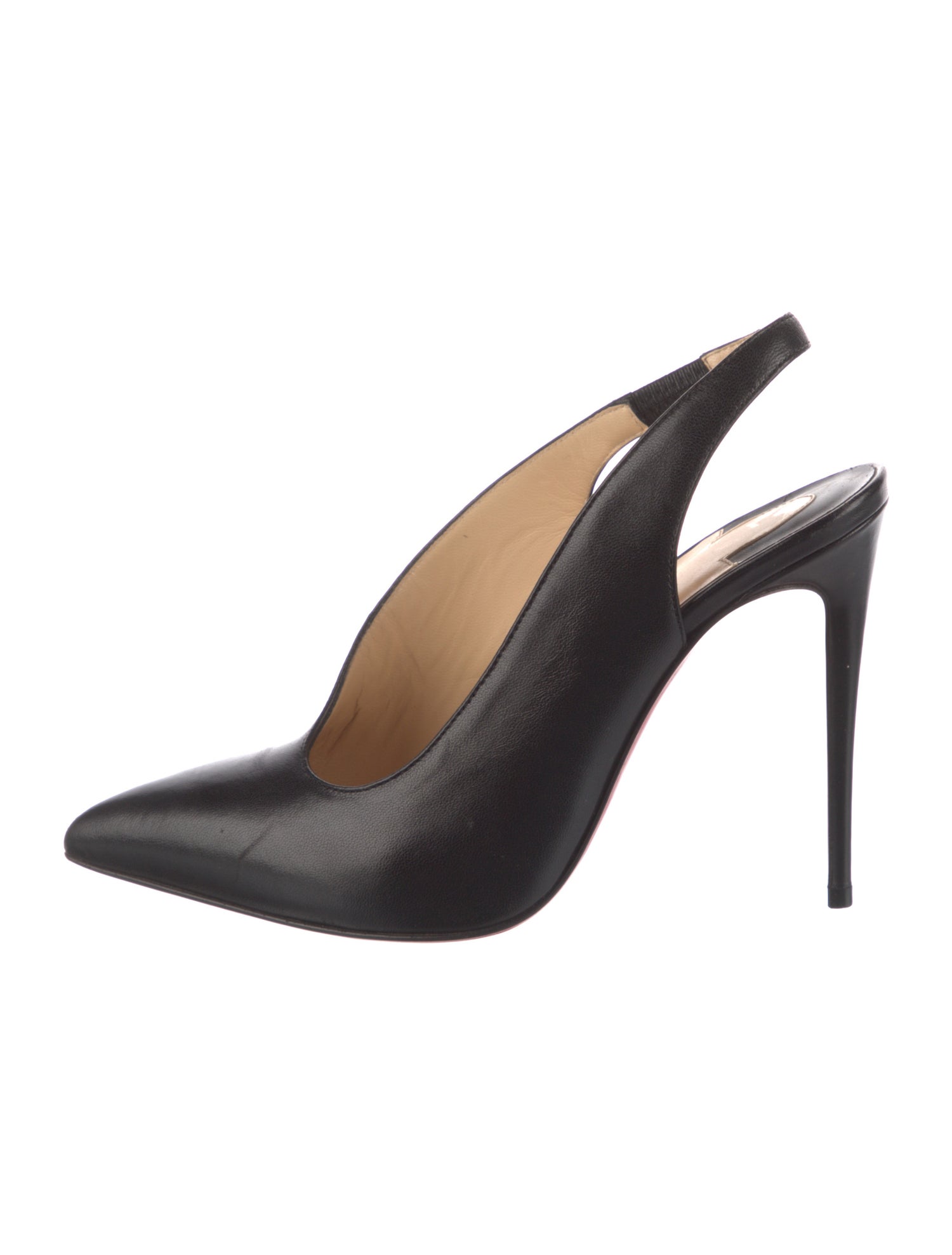 Christian Louboutin Leather Slingback Pumps