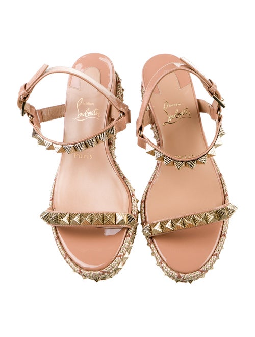 Christian Louboutin Pyraclou Rockstud Accents Espadrilles
