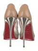 Christian Louboutin Mesh Leather Trim Embellishment Pumps