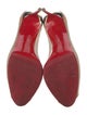 Christian Louboutin Mesh Leather Trim Embellishment Pumps