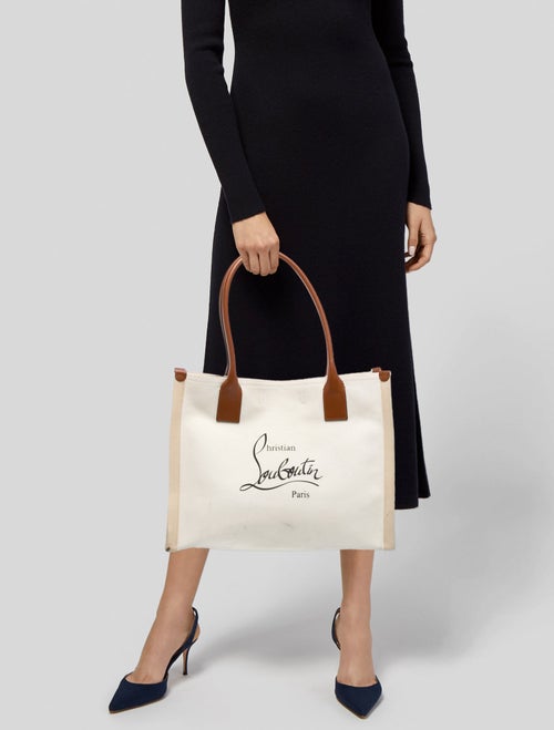 Christian Louboutin Canvas Nastroloubi Canvas Tote