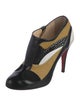 Christian Louboutin Ponyhair Colorblock Pattern T-Strap Pumps