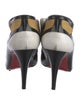 Christian Louboutin Ponyhair Colorblock Pattern T-Strap Pumps
