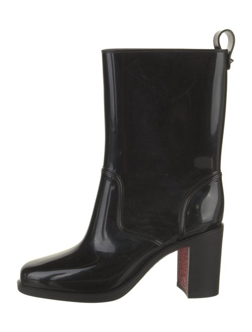 Christian Louboutin Rubber Studded Accents Rain Boots