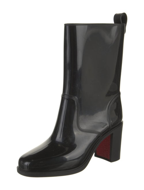 Christian Louboutin Rubber Studded Accents Rain Boots