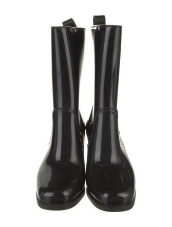 Christian Louboutin Rubber Studded Accents Rain Boots