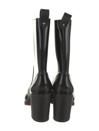 Christian Louboutin Rubber Studded Accents Rain Boots