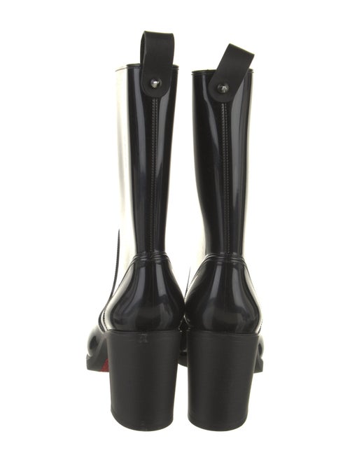 Christian Louboutin Rubber Studded Accents Rain Boots