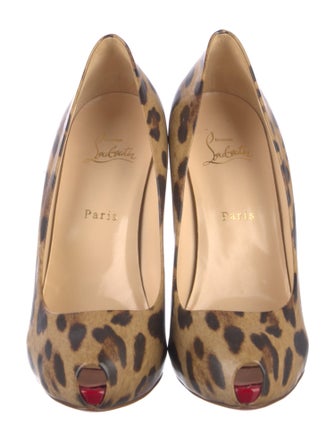 Christian Louboutin Leather Printed Pumps