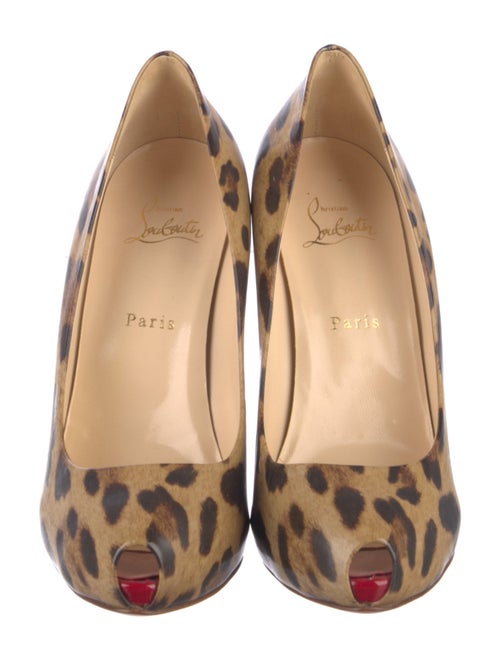 Christian Louboutin Leather Printed Pumps