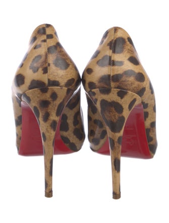 Christian Louboutin Leather Printed Pumps