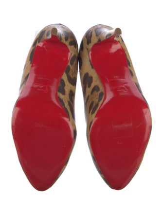 Christian Louboutin Leather Printed Pumps