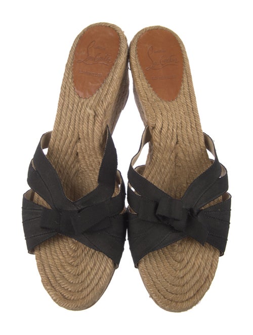 Christian Louboutin Bow Accents Espadrilles