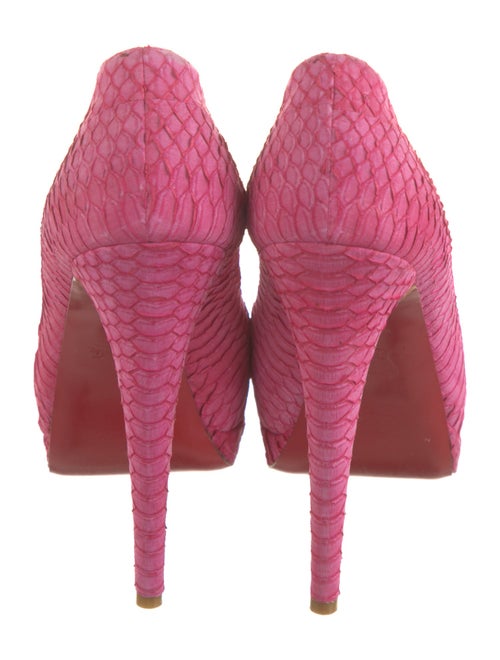 Christian Louboutin Python Animal Print Pumps