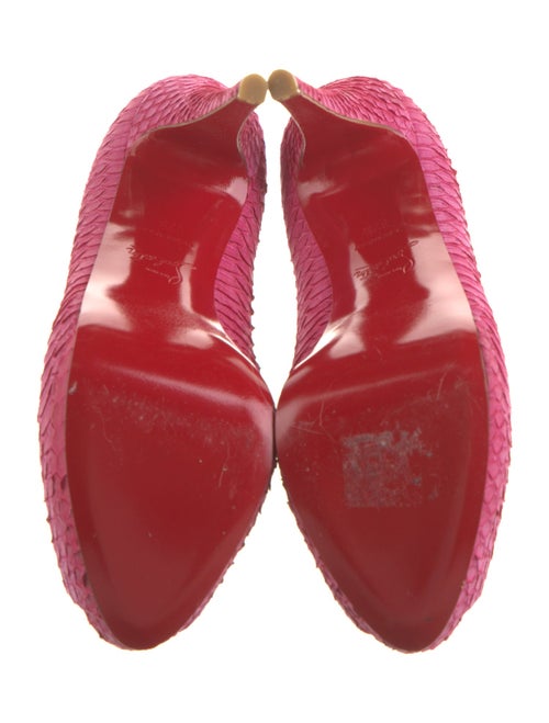 Christian Louboutin Python Animal Print Pumps