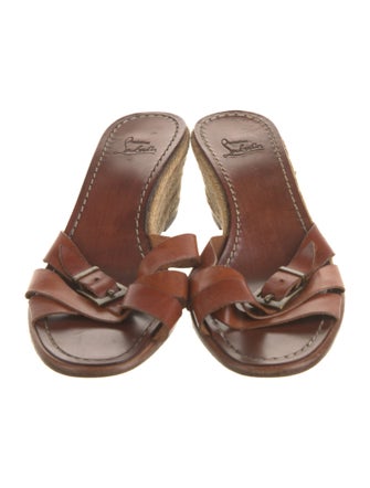 Christian Louboutin Leather Slides