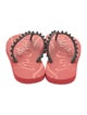 Christian Louboutin Spike Accents Rubber Flip Flops