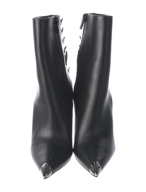 Christian Louboutin Leather Studded Accents Boots