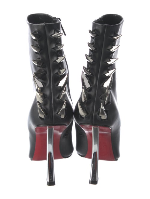 Christian Louboutin Leather Studded Accents Boots