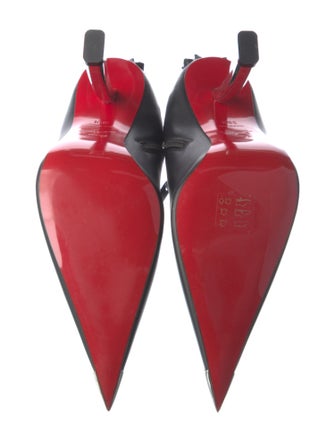 Christian Louboutin Leather Studded Accents Boots