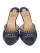 Christian Louboutin Dolly Spike Denim Slides
