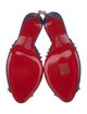 Christian Louboutin Dolly Spike Denim Slides