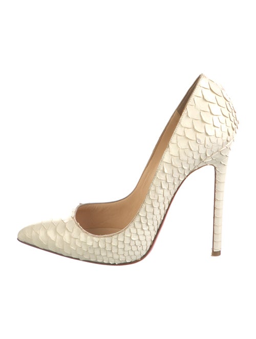 Christian Louboutin So Kate Python Pumps
