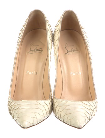 Christian Louboutin So Kate Python Pumps