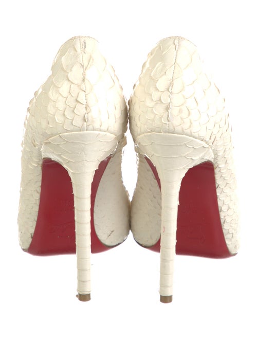 Christian Louboutin So Kate Python Pumps