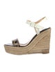 Christian Louboutin Patent Leather Animal Print Espadrilles