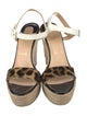 Christian Louboutin Patent Leather Animal Print Espadrilles