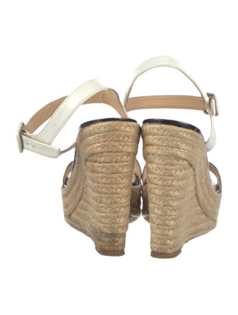 Christian Louboutin Patent Leather Animal Print Espadrilles