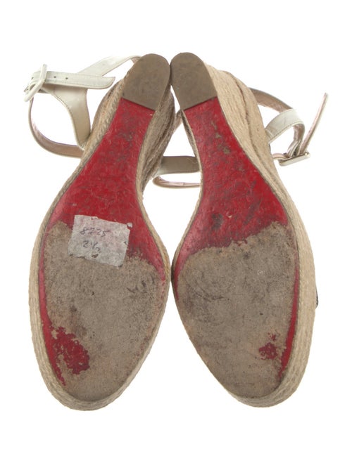 Christian Louboutin Patent Leather Animal Print Espadrilles