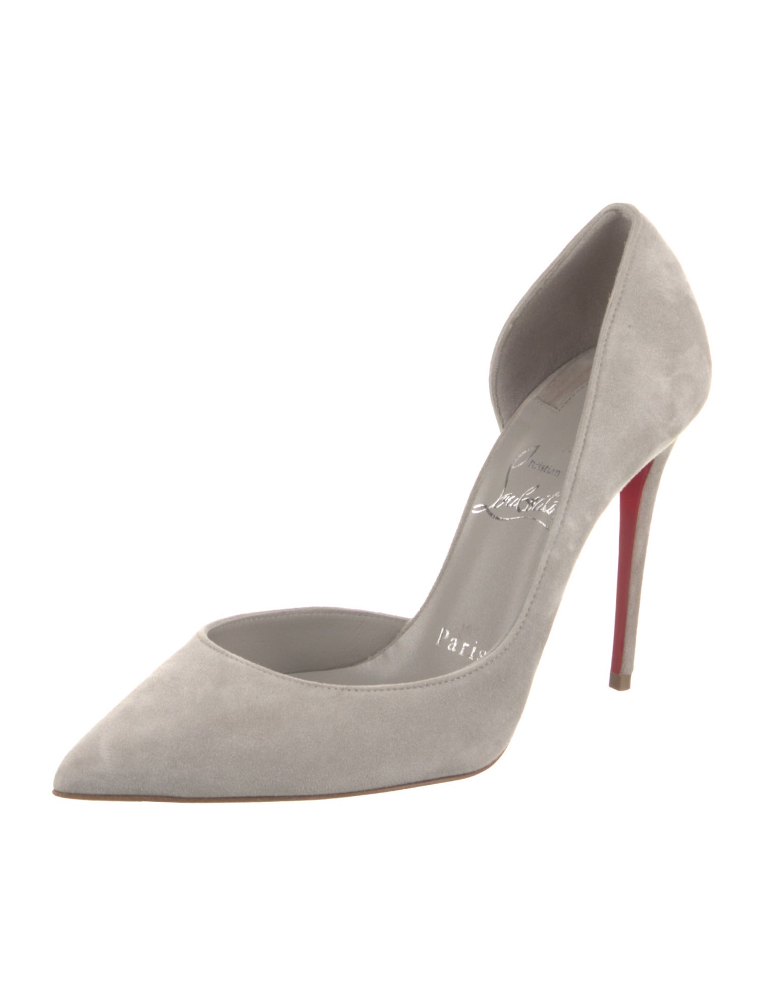 Christian Louboutin Suede D'Orsay Pumps