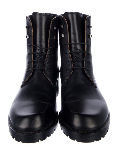 Christian Louboutin Leather Lace-Up Boots