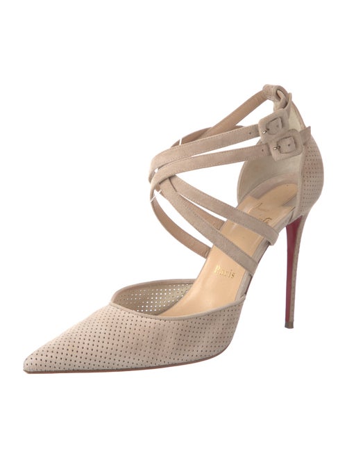 Christian Louboutin Suede D'Orsay Pumps