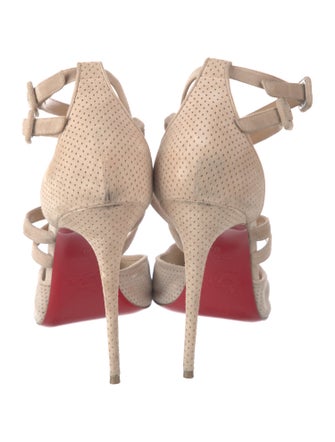 Christian Louboutin Suede D'Orsay Pumps
