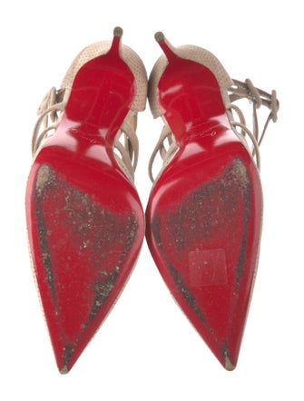 Christian Louboutin Suede D'Orsay Pumps