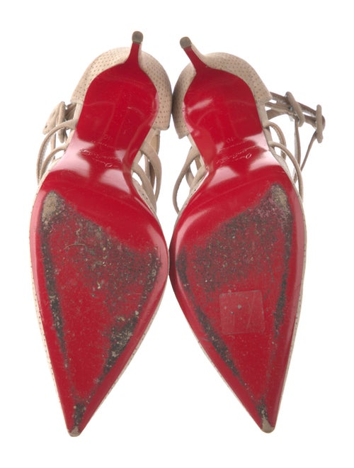 Christian Louboutin Suede D'Orsay Pumps
