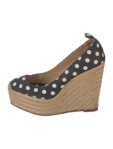 Christian Louboutin Pumps Canvas Polka Dot Print IT 36 | 6