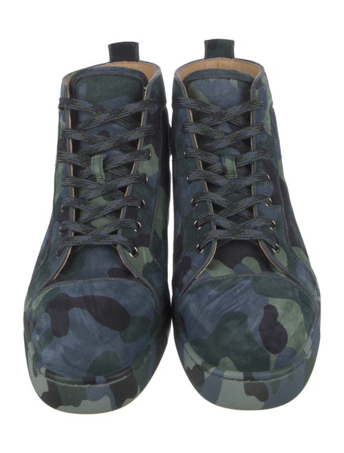 Christian Louboutin Suede Printed Sneakers