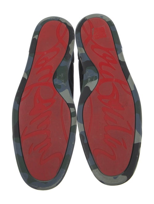 Christian Louboutin Suede Printed Sneakers