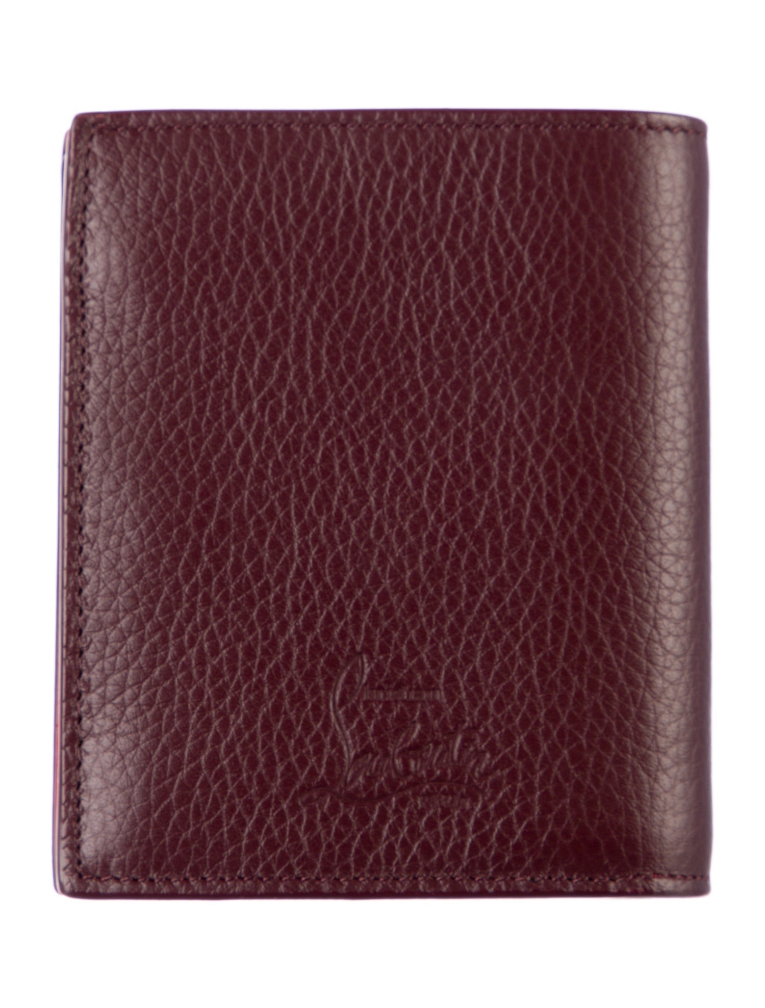 Christian Louboutin Leather Printed Compact Wallet