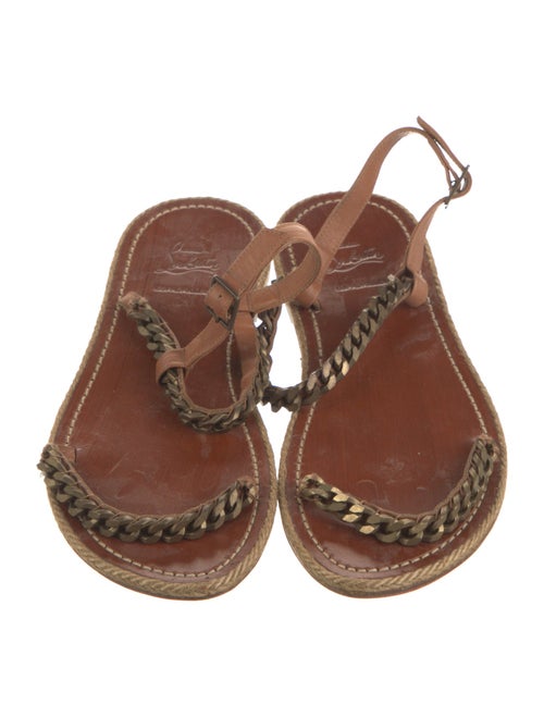 Christian Louboutin Jute Slingback Sandals