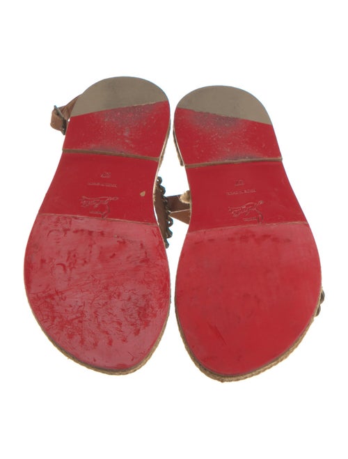 Christian Louboutin Jute Slingback Sandals