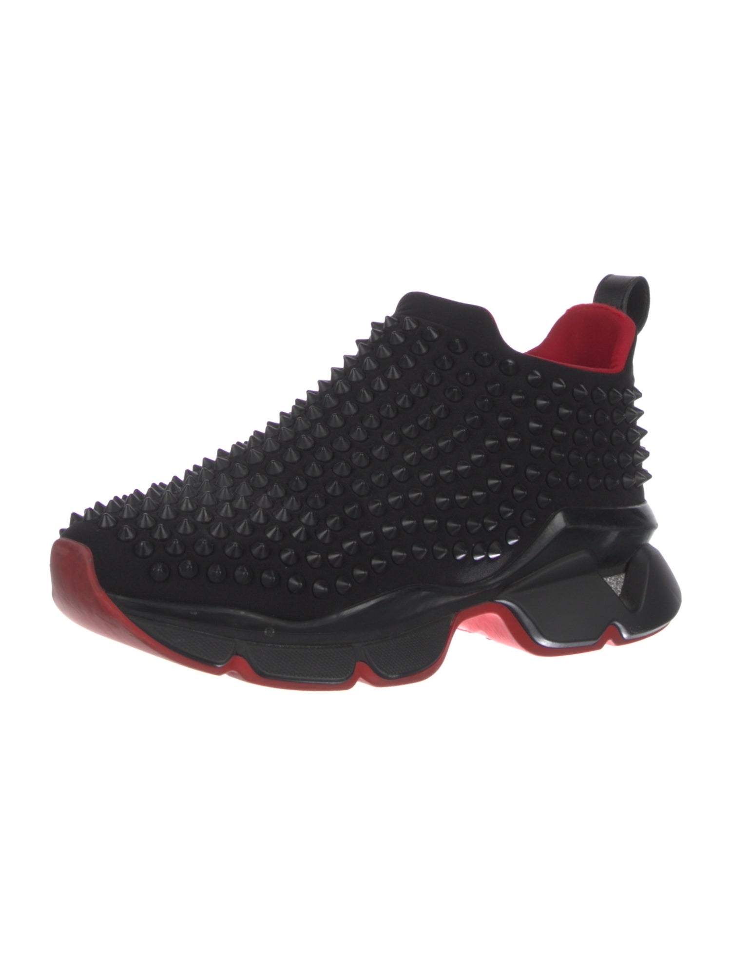 Christian Louboutin Spike Accents Neoprene Sock Sneakers