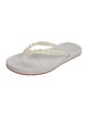 Christian Louboutin Spike Accents Rubber Flip Flops
