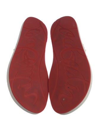Christian Louboutin Spike Accents Rubber Flip Flops