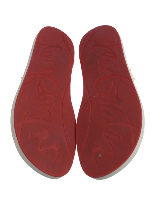 Christian Louboutin Spike Accents Rubber Flip Flops