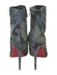 Christian Louboutin Suede Camouflage Print Boots